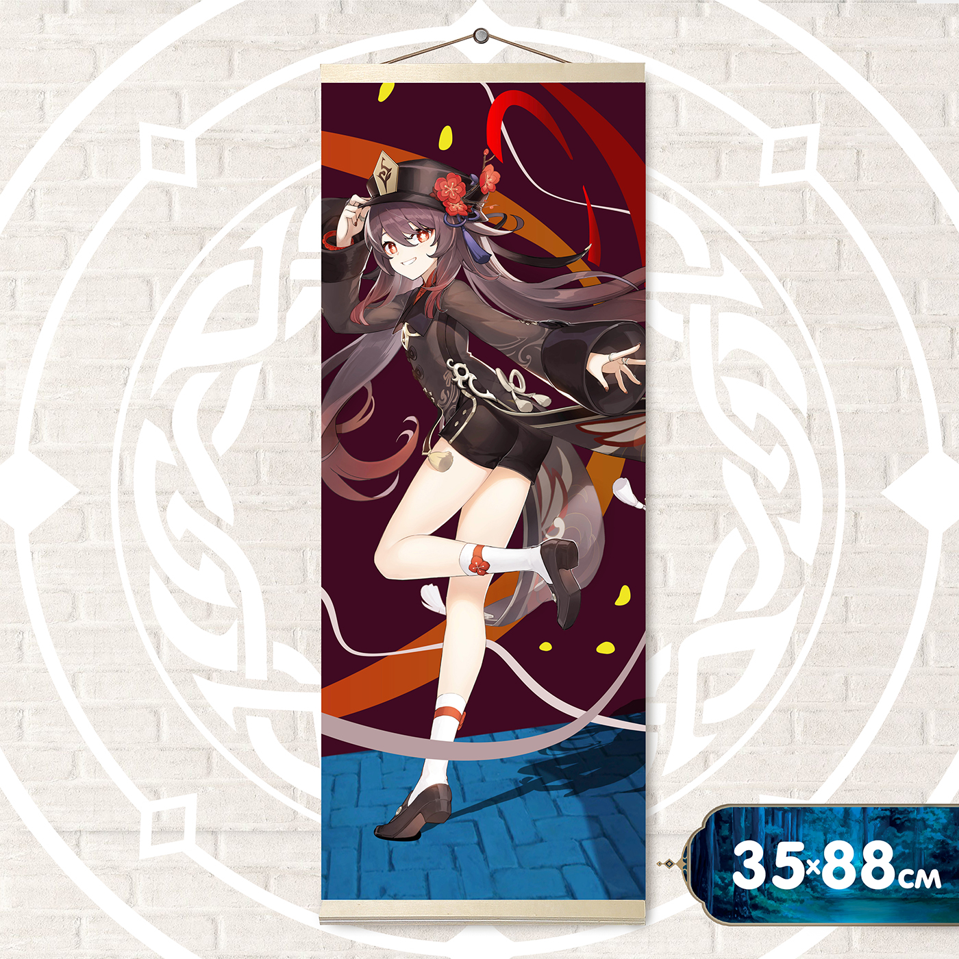 картинка Картина по номерам 35х88 Панно Геншин Ху Тао от магазина Игрушки-