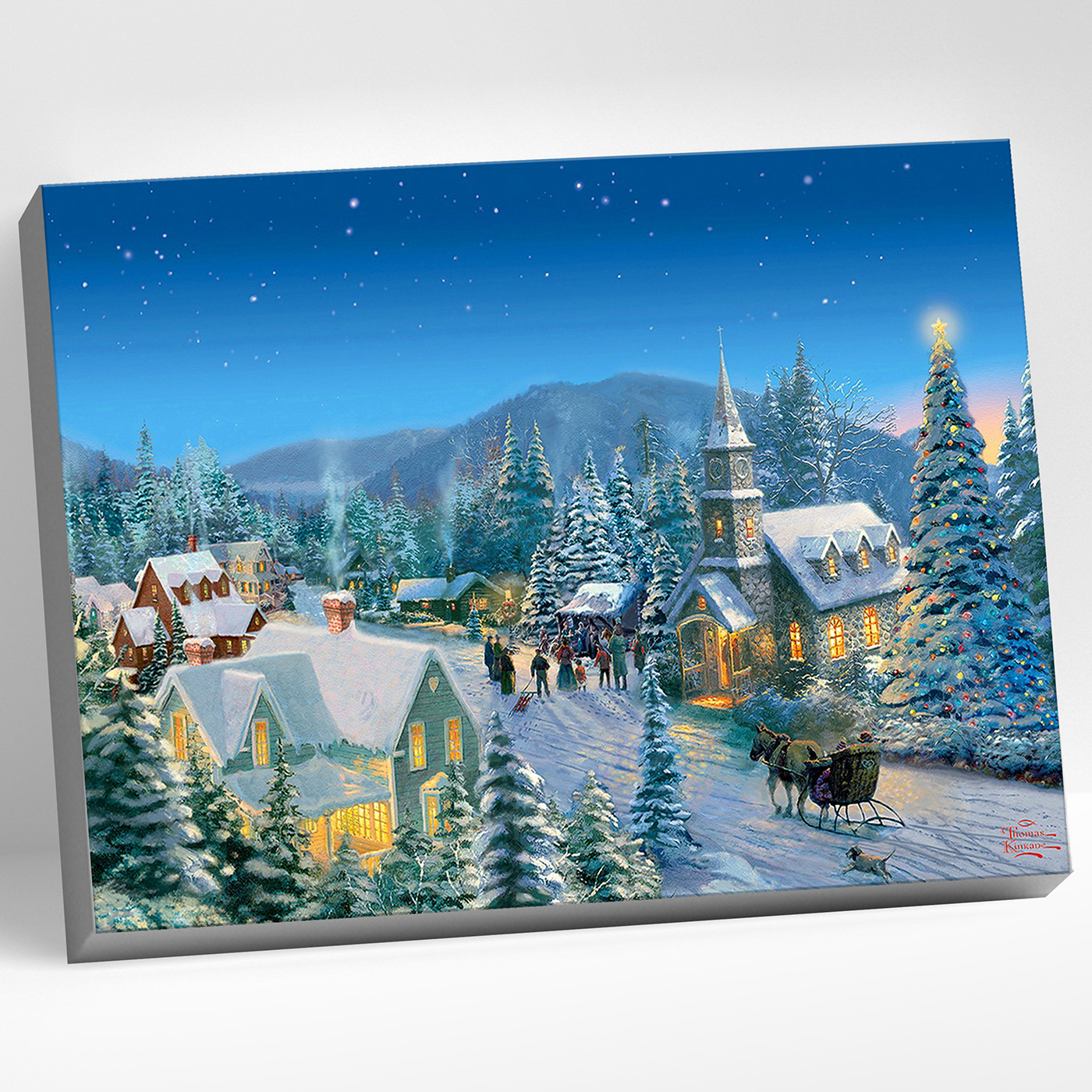 картинка Картина мозаикой с нанесенной рамкой 40х50 Зимние забавы от магазина Одежда-