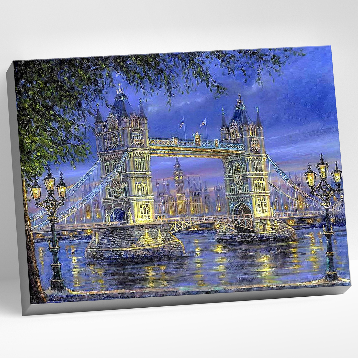 картинка Алмазная мозаика 40x50 с нанесенной рамкой Тауэрский мост от магазина Одежда-