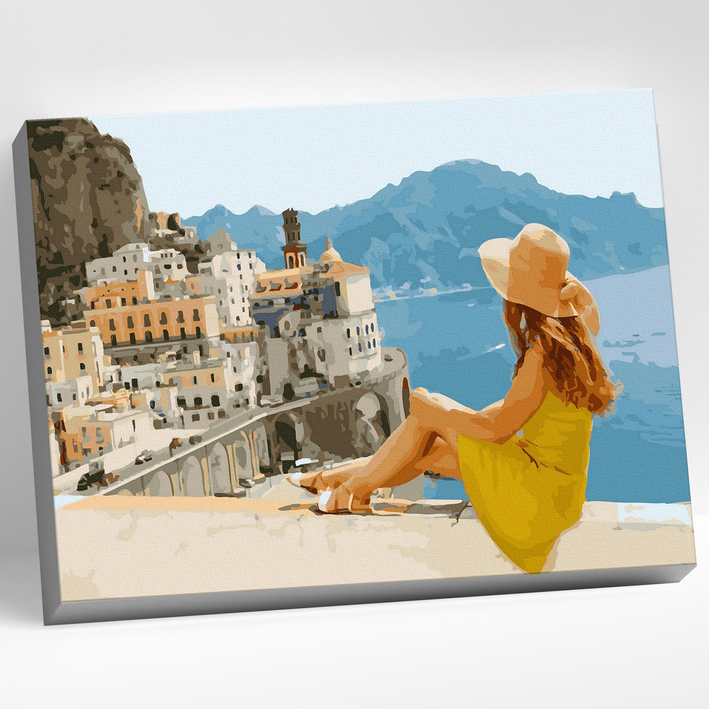 картинка Картина по номерам 40х50 Цветной холст Италия. Амальфи от магазина Одежда-