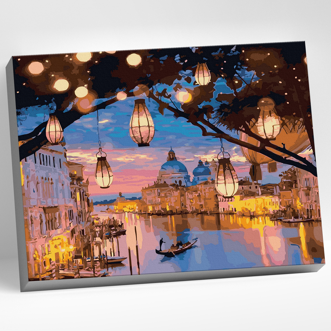 картинка Картина по номерам 40х50 Цветной холст Ночная Венеция от магазина Одежда-