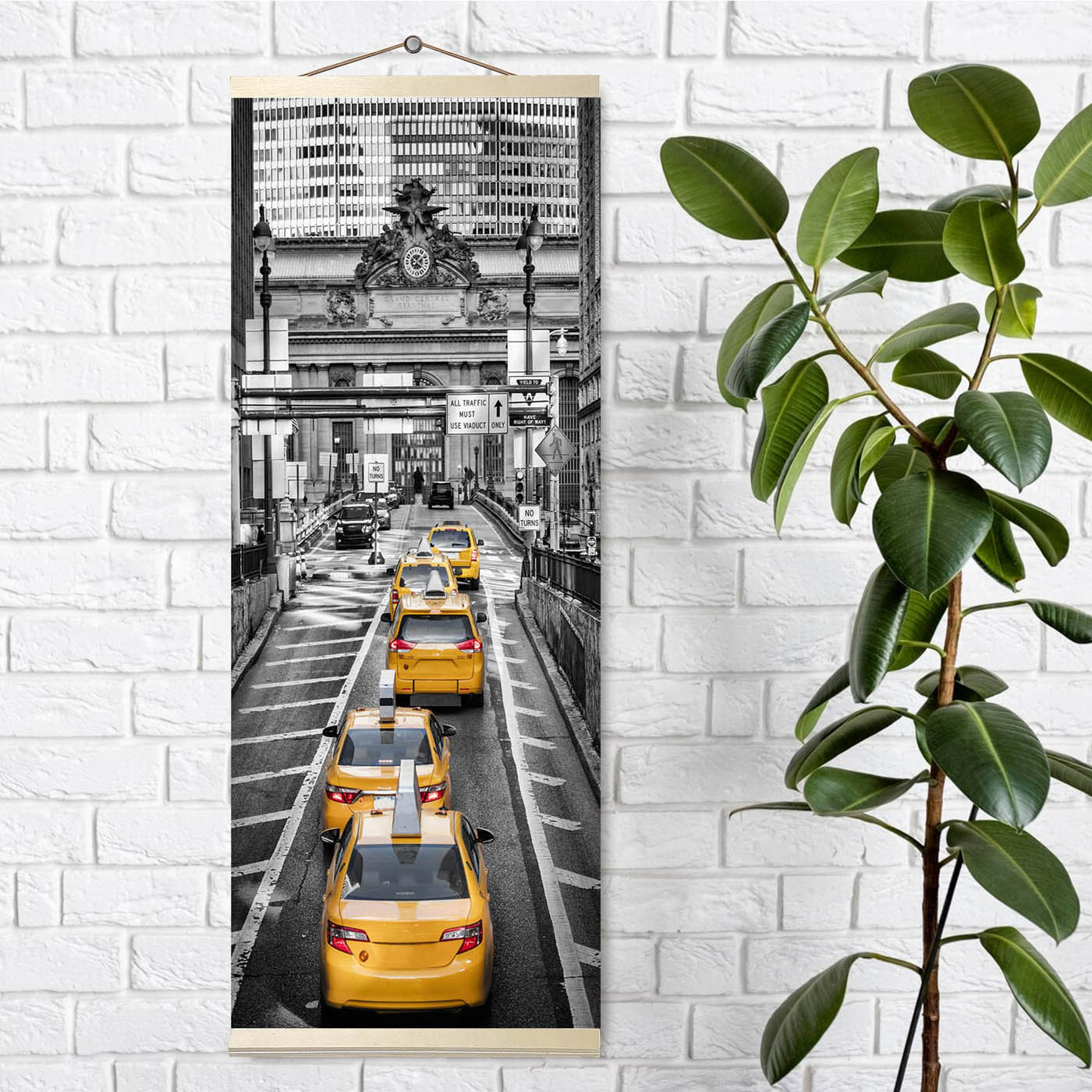 картинка Алмазная мозаика Панно. 35х90 Такси в Нью-Йорке от магазина Одежда-