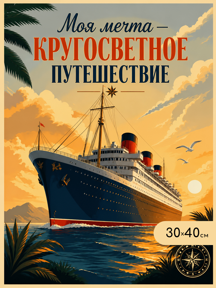 картинка Картина по номерам 30х40 Путешествие мечты от магазина Игрушки-