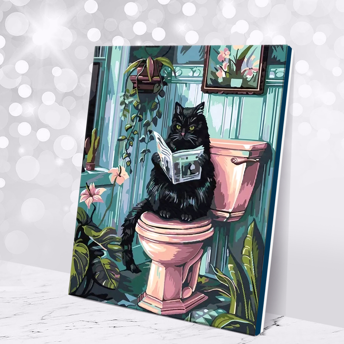 картинка Картина по номерам со светящейся краской 40х50 Утренние новости от магазина Игрушки-