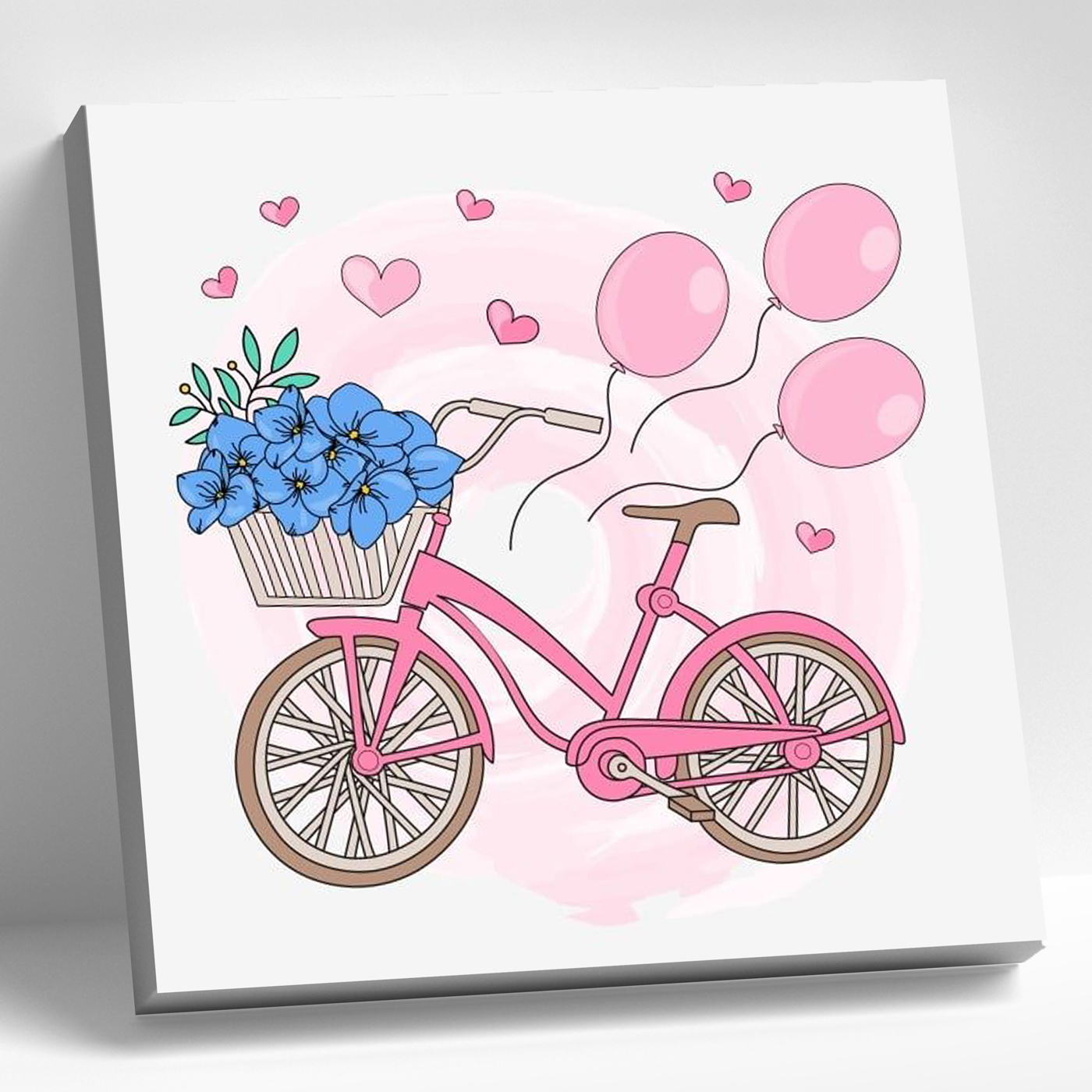 картинка Картины мозаикой 20х20 Велосипед с цветами от магазина Одежда-