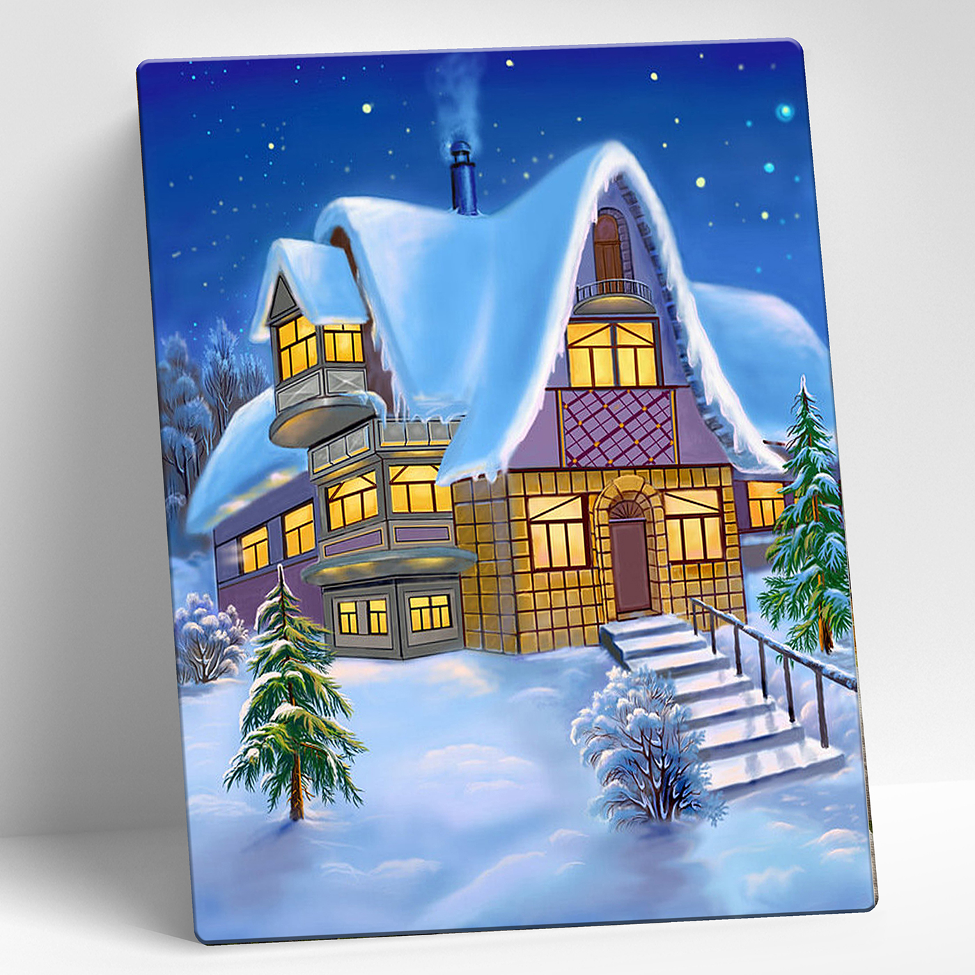 картинка Картина мозаикой 15х20 Зимний домик от магазина Одежда-