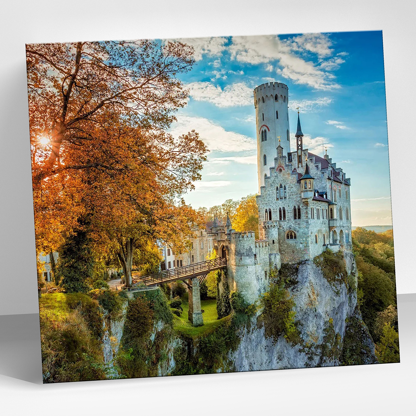 картинка Алмазная мозаика 30х30 Замок Лихтенштайн. Без подрамника от магазина Игрушки-